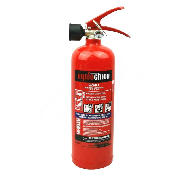 Kitchen foam extinguisher GWG-2x ABF - produced by KZWM Ogniochron