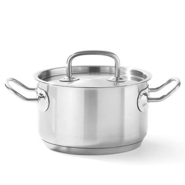 Kitchen Line medelstor gryta med lock 5,5 l; ons. 240 x 135 h