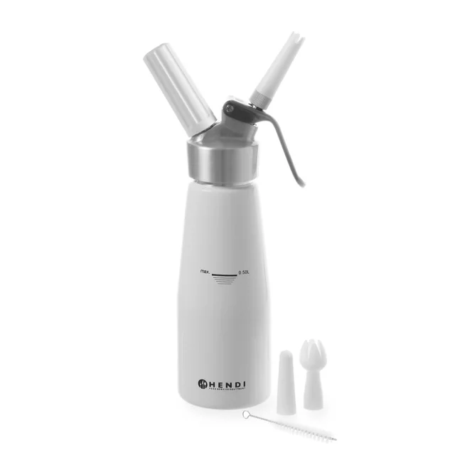 Kitchen Line plaktos grietinėlės sifonas 0.5l + PRIEDAI - Hendi 588369