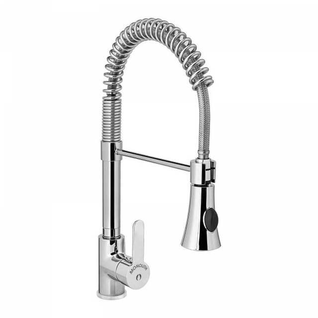 Kitchen mixer with shower - chrome-plated brass - 430 mm hose Monolith 10360011 MO-TA-12