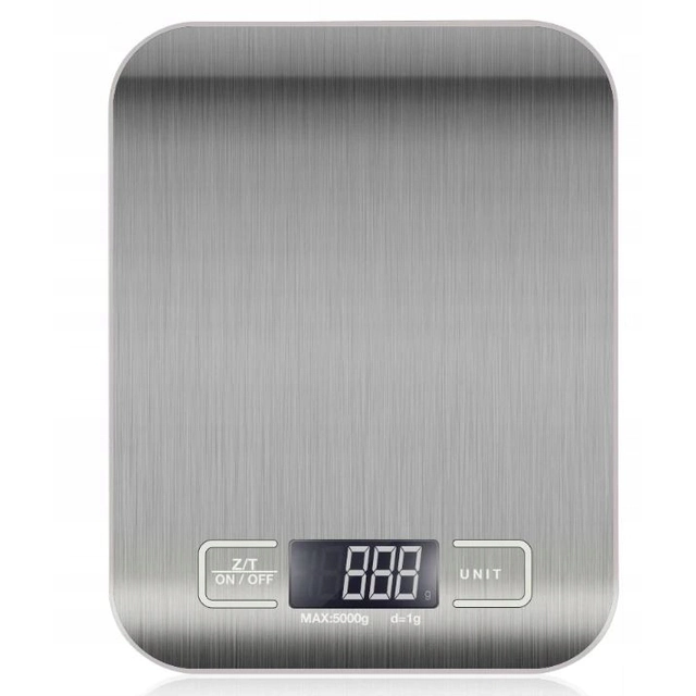 KITCHEN SCALE 5KG/1GR WATERPROOF STAINLESS STEEL