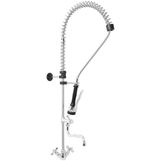 Kitchen sink mixer with pull-out spout 100 cm