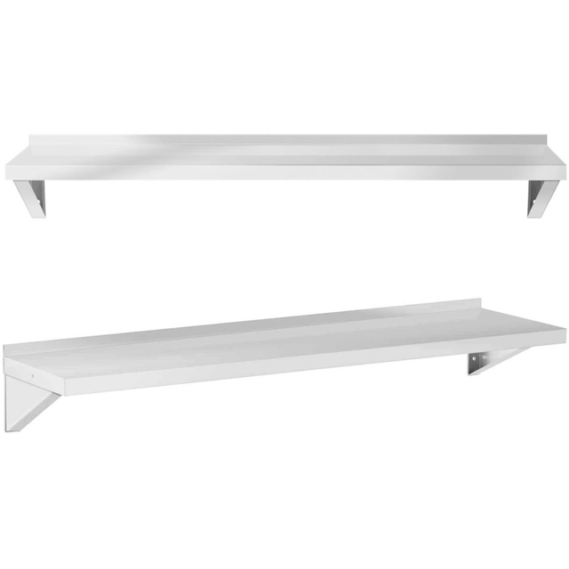 Kitchen wall shelf made of steel up to 80 kg 150 x 40 cm