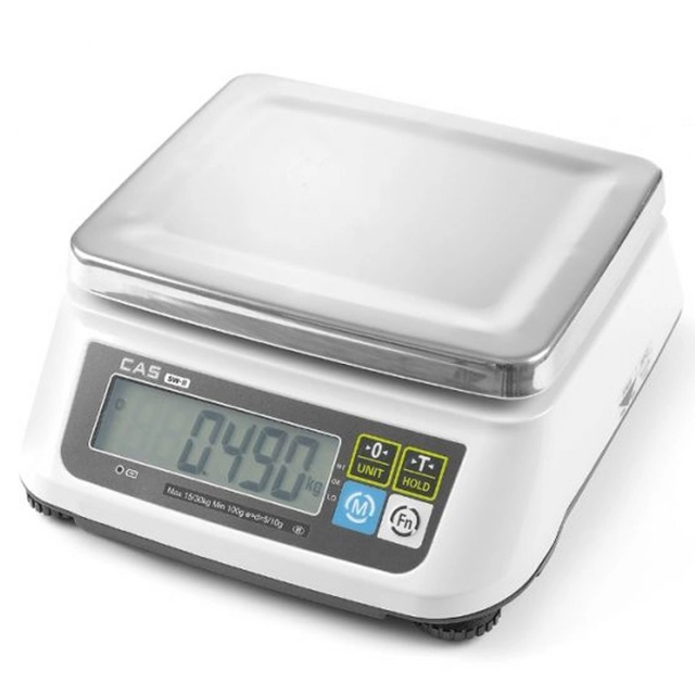 Køkkenvægt med legalisering op til 15 kg 2g / 5g CAS Hendi 580431