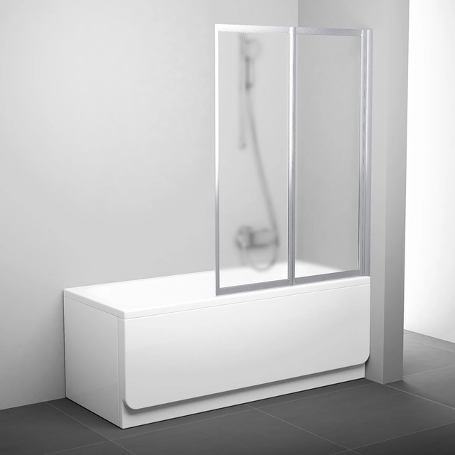 Klappbare Badezimmerwand Ravak, VS2 105, Satin+Glas Traube