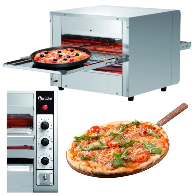 Kleiner Pizzaofen mit Förderband Ø32 cm 250 St.C Bartscher 2002203