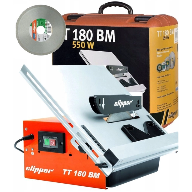 ΚΛΙΠΕΡ NORTON TT180 BM SAW ΚΟΠΤΗΣ ΓΙΑ ΚΕΡΑΜΙΚΑ ΠΛΑΚΑΚΙΑ + ΘΗΚΗ ΕΠΙΣΗΜΟΣ ΔΙΑΝΟΜΕΑΣ - ΕΞΟΥΣΙΟΔΟΤΗΣΗ ΑΝΤΙΠΡΟΣΩΠΟΣ NORTON CLIPPER