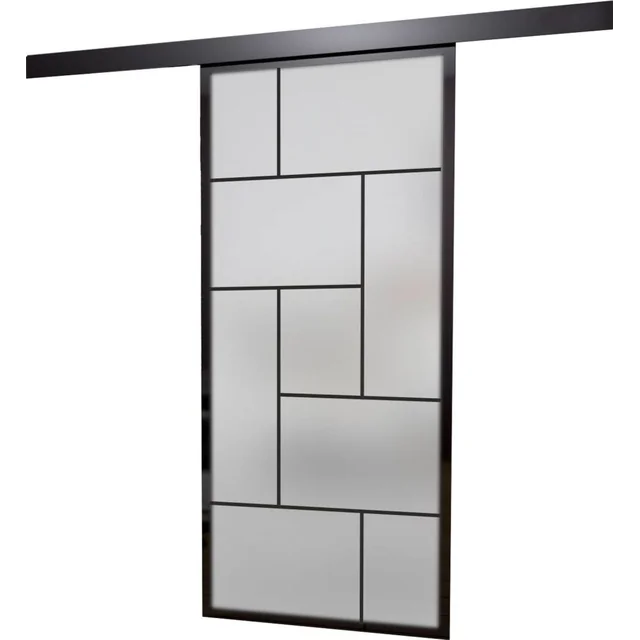 KLIZNA VRATA 950X2100 SATIN CRNI ALUMINIJ (TETRIS)