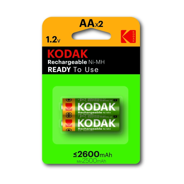 Kodak akkumulátor KAAHR-2 2600 mAh NiMH, db.=közel (2szt.)