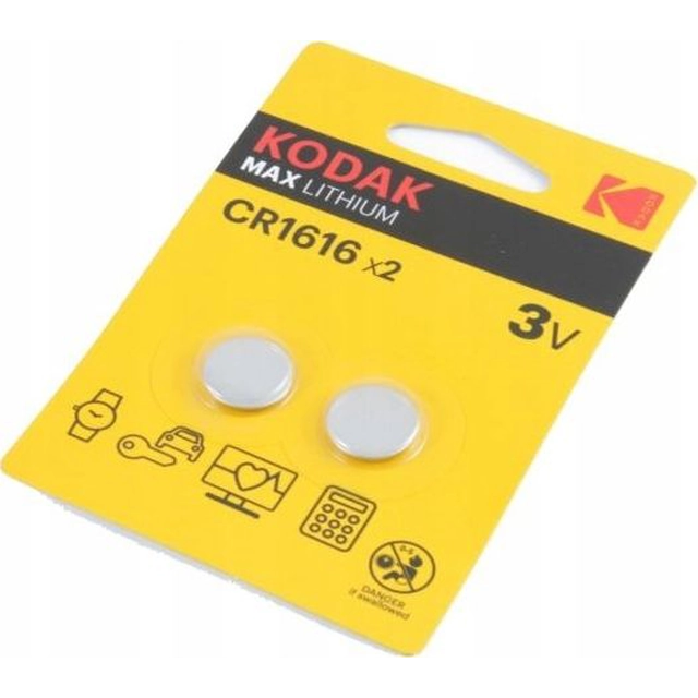 Kodak Batteri Max CR1616 2 stk.