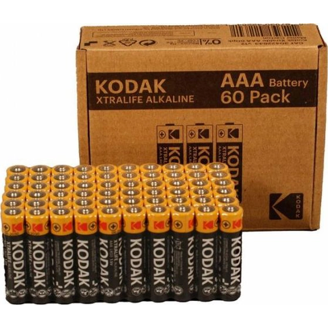 Kodak Xtralife Batteri LR3 1050mAh 60 stk.