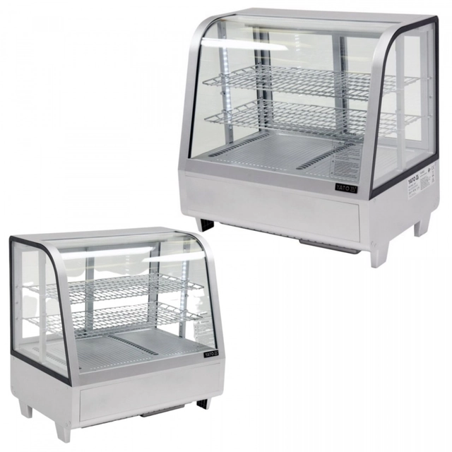 Koelvitrine voor sandwiches, koekjes en drankjes 100l 68x45x67 Silver Yato Yg-05022