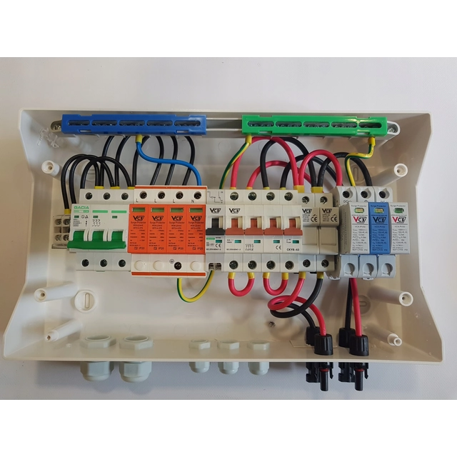 Kojeistot 1000V AC/DC 1 merkkijono T1+T2 th.+ laukaisu