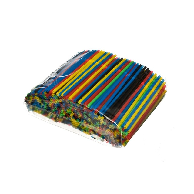 Коктейлни сламки, начупени, микс от цветове, 19,5cm, 500szt.DE-6195 ASS