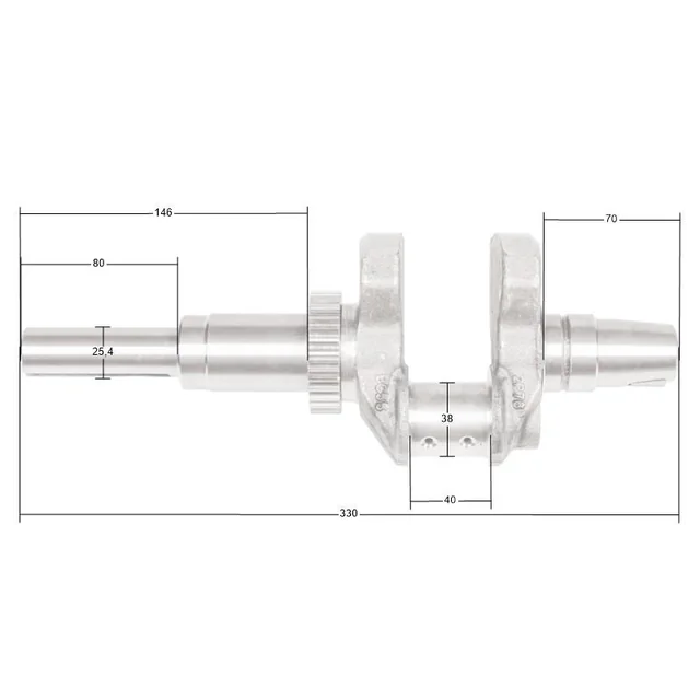 Колянов вал Loncin LC2P73F LC2P76F ОРИГИНАЛНА ЧАСТ 130290666-0001