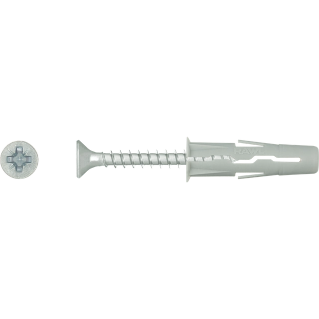 Kołek rozporowy uniwersalny fi. 6mm z wkrętem Rawlplug UNO-06+445 100szt.