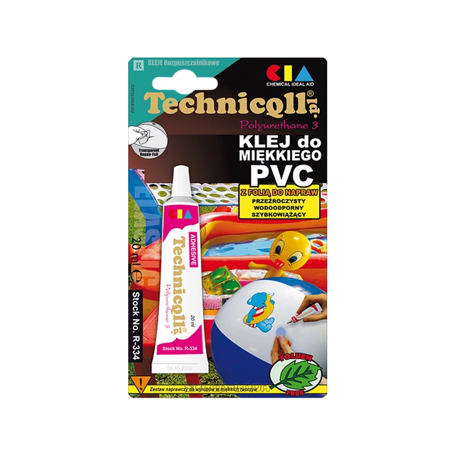 Κόλλα για μαλακό PVC 20ml Technicqll