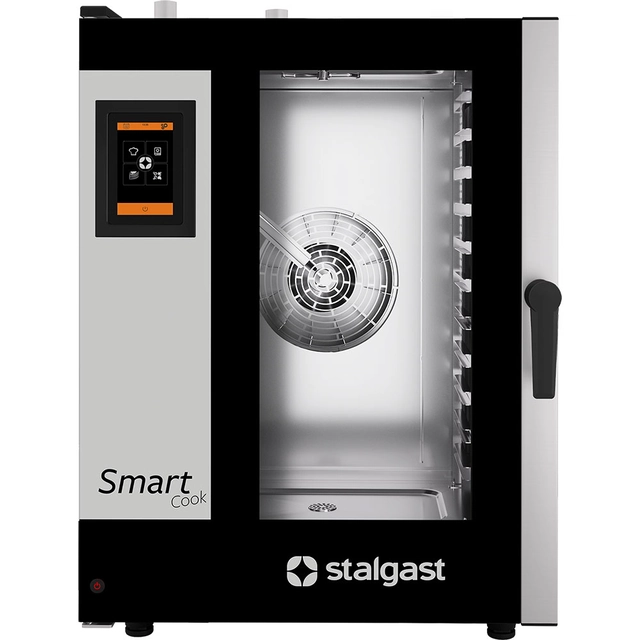 Kombi gőzölő, STALGAST SmartCook, érintés, gáz, 11xGN1/1, P 20 kW