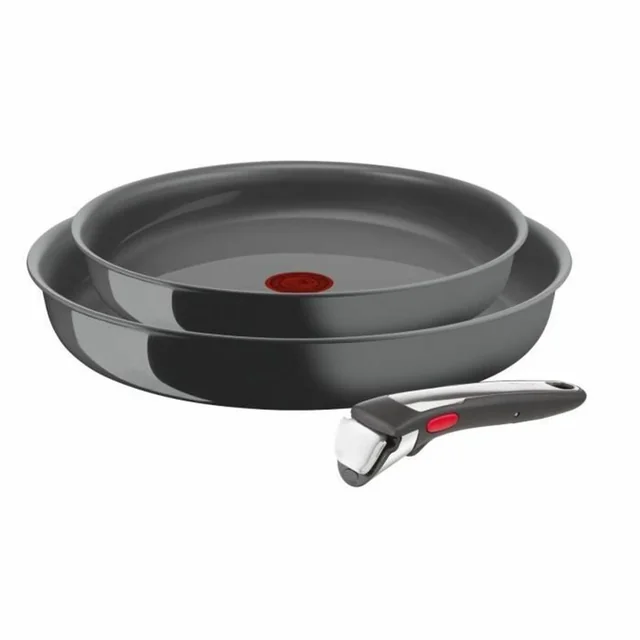 Комплект тигани Tefal L2619102 сив алуминий (3 части)