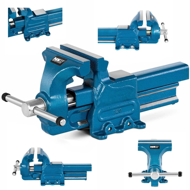 Komplet delavniških ključavničarskih primežev 150 mm širine 120 mm