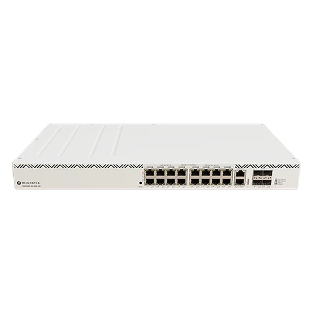 Комутатор 16xRJ45 PoE Gigabit, 2xRJ 45 консоль, 4 SFP 10G, Управління - MIKROTIK CRS320-8P-8B-4S+RM