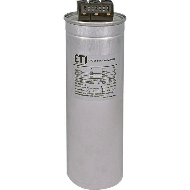 Кондензатор Eti-Polam CP LPC 10kVAr 440V 50HZ (004656760)
