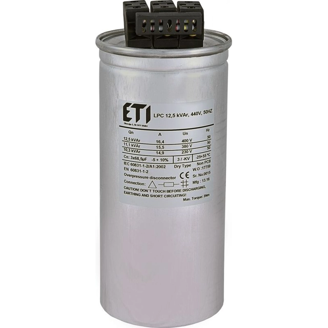 Кондензатор Eti-Polam CP LPC 20 kVAr 400V 50Hz (004656753)