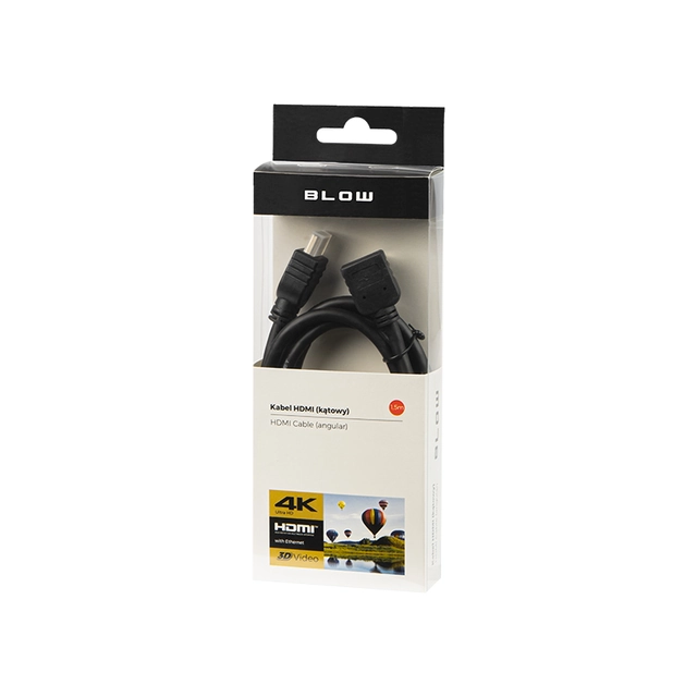 Konektor HDMI-HDMI CLASSIC, úhlový 1,5m