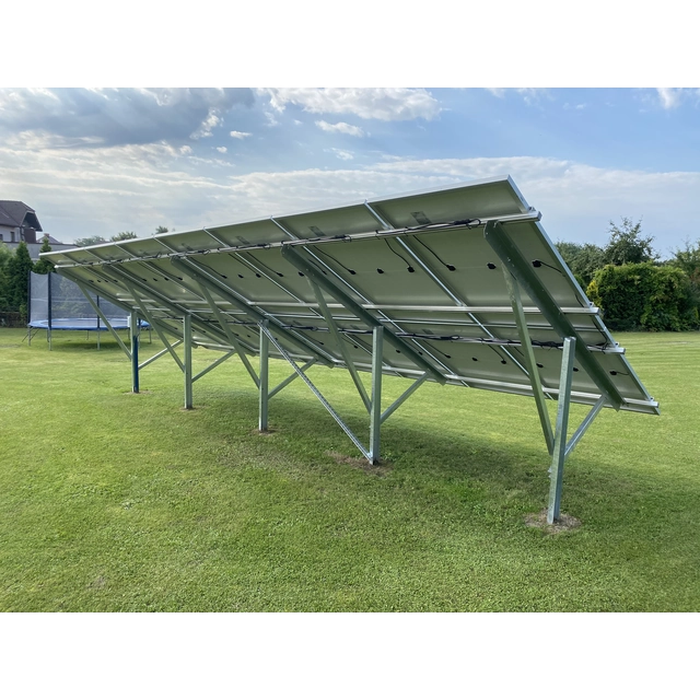 Konstrukce (podpěry, stojany) pro zem pro fotovoltaické systémy (panely o rozměrech 1x1,70m)