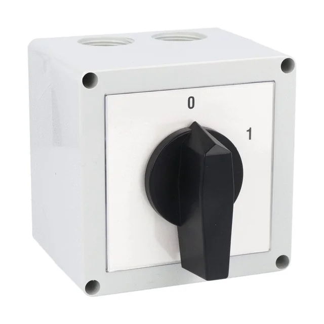 Kontakt 32A 11kw 0-1 ON-OFF 3 poly IP65 med industriel cam-påført kassette