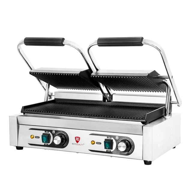 Kontakt dupla grill | barázdált | Resto minőség | 3,6 kW | 230 V | RQK813A