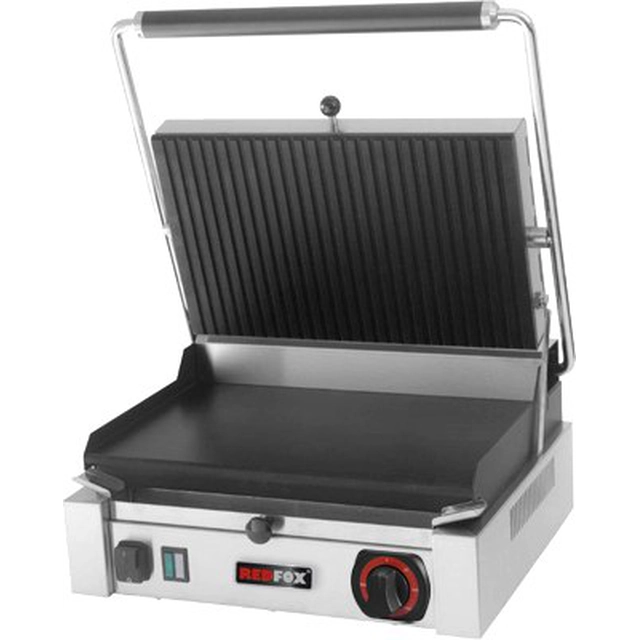 Kontakt grill 365x240 sima fenekű teflon | Redfox 00010401