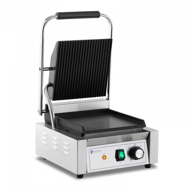 Kontaktgrill - gerillte und glatte Platte - Royal Catering - 1800 BEI ROYAL CATERING 10011996 RCPKG-1800-M