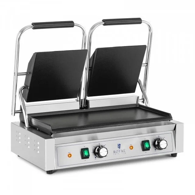 Kontaktgrill - glatte plader - Royal Catering - 3600 HOS ROYAL CATERING 10011991 RCPKG-3600-S