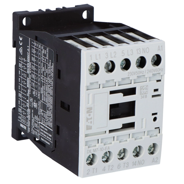 kontaktori 3kW/400V, ohjata 230VAC DILM7-10-EA(230V50HZ,240V60HZ)