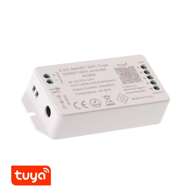 Kontroler T-LED SMART WIFI Tuya WX4 RGBW Wariant: Kontroler SMART WIFI Tuya WX4 RGBW