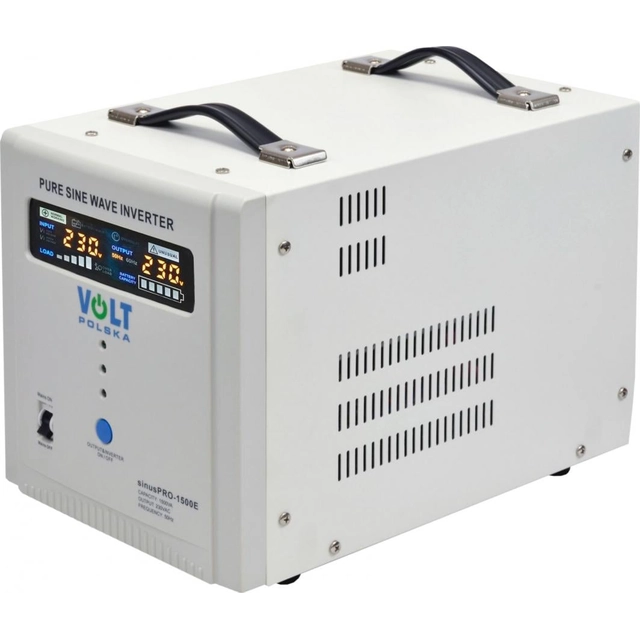 Konverter, uafbrydelig strømforsyning UPS 12-> 230V VOLT POLSKA SINUSPRO 1500E 1500VA 1050W Inverter, konverter