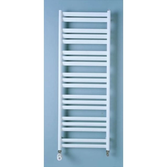 Kopalniški radiator PURMO Java H=1300 L=500, 668W, bela RAL9016