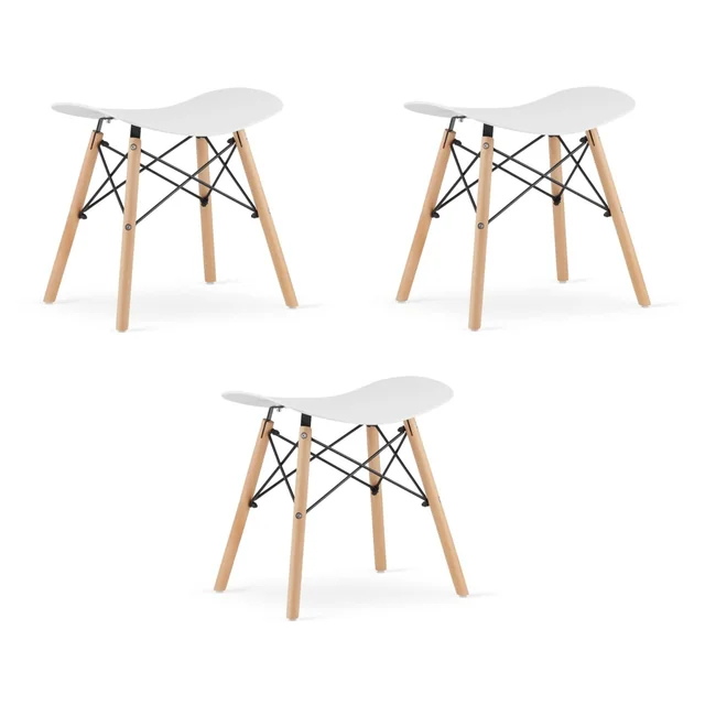 KORFU stool - white x 3