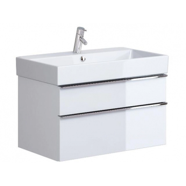 Koupelnová skříňka Opoczno, Metropolitan, na umyvadlo, 80 cm, bílá