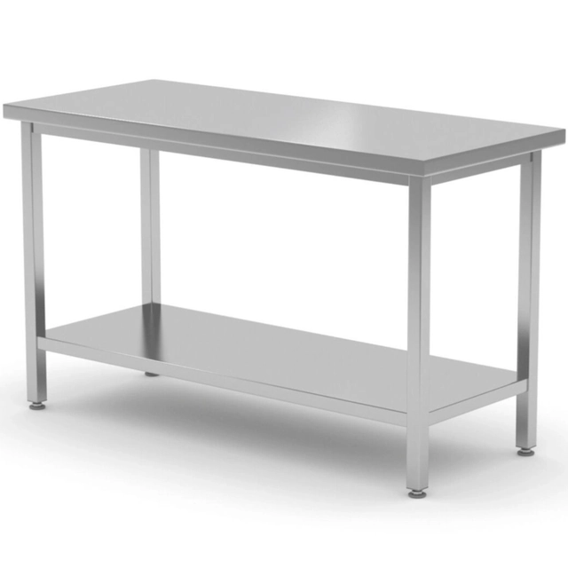 Központi munkalap asztal polccal Kitchen Line 800 x 600 x 850 mm - Hendi 816189