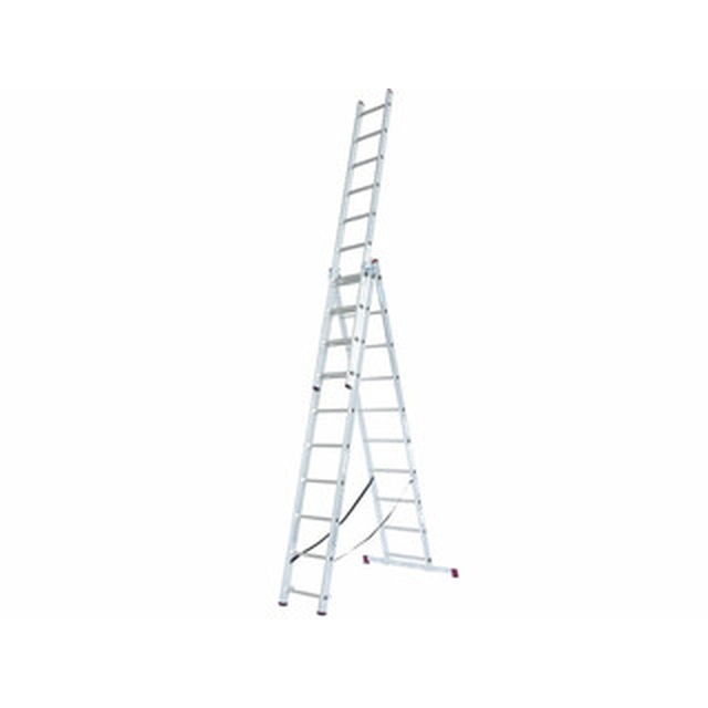 Krause three-part multi-purpose ladder 3 x 10 degrees | 6,15 m | Aluminum