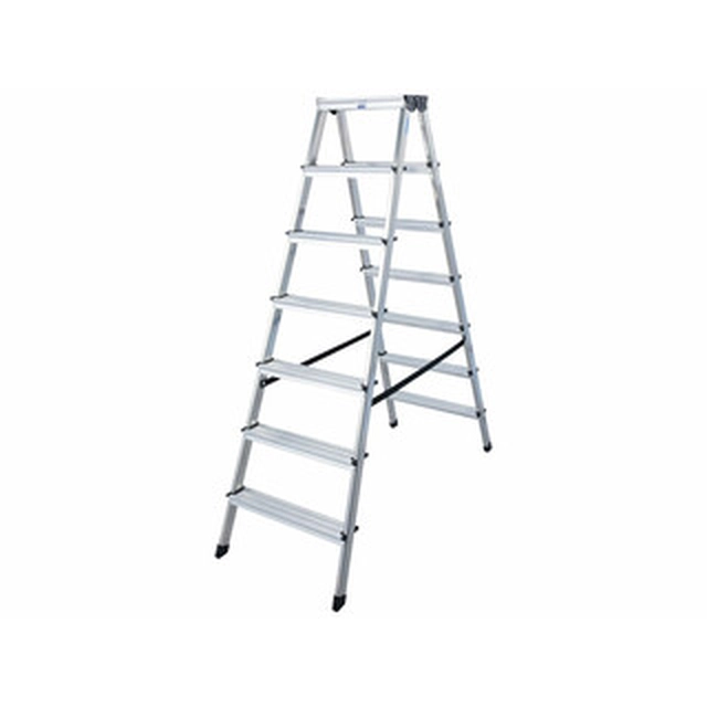 Krause two-sided standing ladder 2 x 6 degrees | 1,4 m | Aluminum