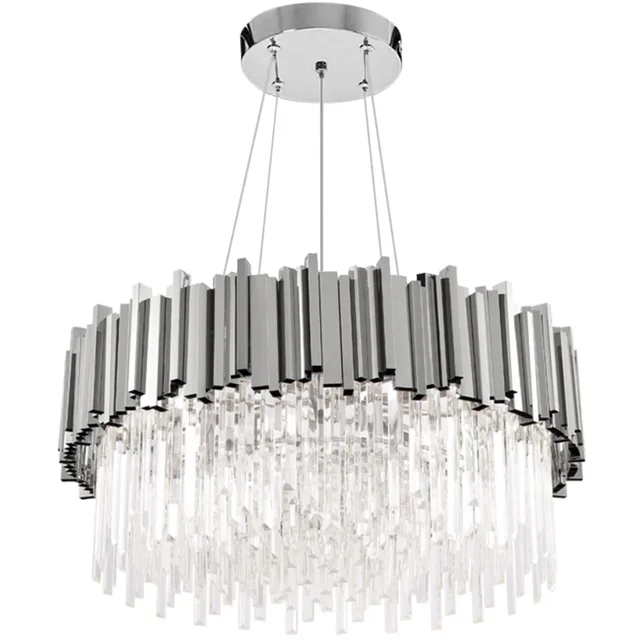 Kristallen plafondlamp, APP1480-1C Chroom