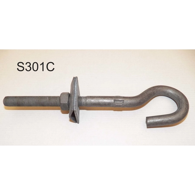 krogbolt M16 L160 varmgalvaniseret