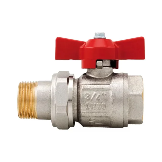 Krogelni ventil ITAP Ideal s snemljivim priključkom, raven, d1&#039;&#039;1/4