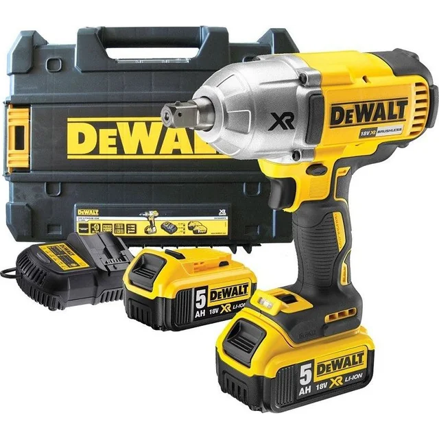 Κρουστικό κλειδί Dewalt 18V XR 1/2" 2 X 5Ah (DCF899P2-QW)