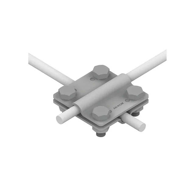 Кръстосан съединител 4-śrubowe M8 B=30mm (горещо поцинкована стомана) AN-04/OG/