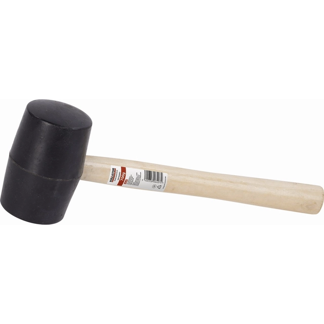 KRT904002 - Rubber stick black 700g - Wooden handle