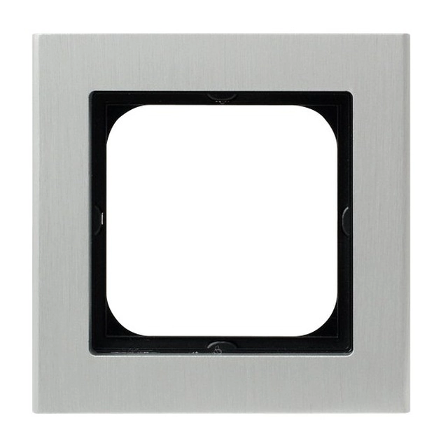 Krycí rámeček pro domovní spínací přístroje Ospel R-1RA / 35 SONATA Aluminium Plastic